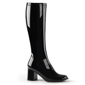 Funtasma GOGO300 BPAT Black Patent 3" Heel GoGo Boots